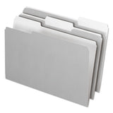 Interior File Folders, 1-3-cut Tabs, Legal Size, Gray, 100-box