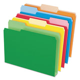 Double Stuff File Folders, 1-3-cut Tabs, Letter Size, Blue, 50-pack