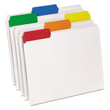 Poly File Folders, 1-3-cut Tabs, Letter Size, Clear, 25-box