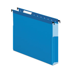 Surehook Reinforced Extra-capacity Hanging Box File, Letter Size, 1-5-cut Tab, Blue, 25-box