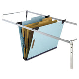 Hanging Classification Folders With Dividers, Letter Size, 2 Dividers, 2-5-cut Tab, Blue