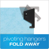 Hanging Classification Folders With Dividers, Legal Size, 2 Dividers, 2-5-cut Tab, Blue