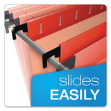 Surehook Hanging Folders, Letter Size, 1-5-cut Tab, Red, 20-box