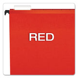 Surehook Hanging Folders, Letter Size, 1-5-cut Tab, Red, 20-box