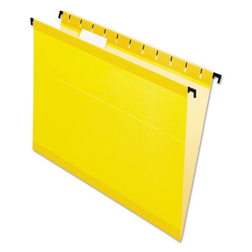 Surehook Hanging Folders, Letter Size, 1-5-cut Tab, Yellow, 20-box