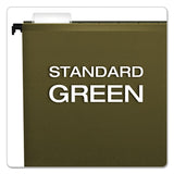 Surehook Hanging Folders, Letter Size, 1-5-cut Tab, Standard Green, 20-box