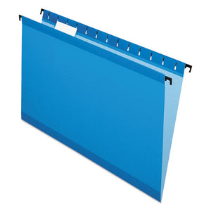 Surehook Hanging Folders, Legal Size, 1-5-cut Tab, Blue, 20-box