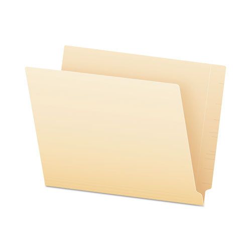 Smartshield End Tab File Folders, Straight Tab, Letter Size, Manila, 75-box
