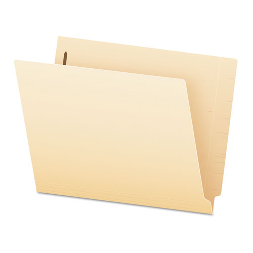 Smartshield End Tab 1-fastener Folders, Straight Tab, Letter Size, Manila, 50-box