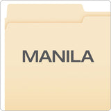 Manila File Folders, 1-2-cut Tabs, Letter Size, 100-box