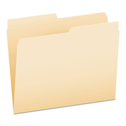 Manila File Folders, 1-2-cut Tabs, Letter Size, 100-box