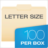 Manila File Folders, 1-3-cut Tabs, Center Position, Letter Size, 100-box