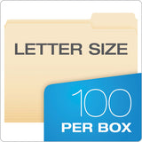 Manila File Folders, 1-3-cut Tabs, Right Position, Letter Size, 100-box