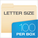 Manila File Folders, 1-3-cut Tabs, Letter Size, 100-box