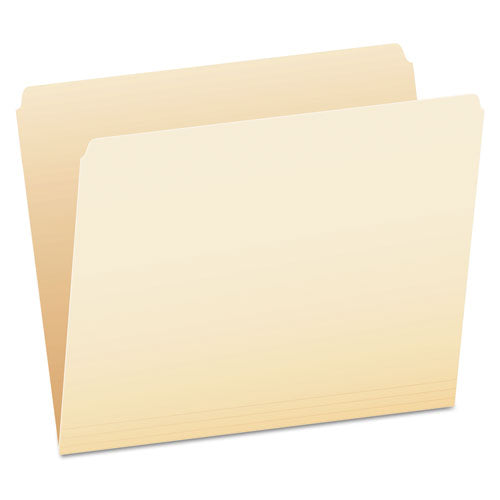 Manila File Folders, Straight Tab, Letter Size, 100-box