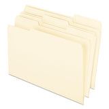 Earthwise By 100% Recycled Manila File Folders, 1-3-cut Tabs, Legal Size, 100-box