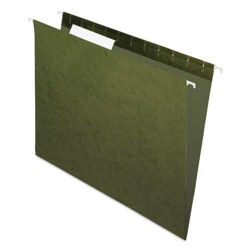 Standard Green Hanging Folders, Letter Size, 1-3-cut Tab, Standard Green, 25-box