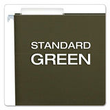 Standard Green Hanging Folders, Letter Size, 1-3-cut Tab, Standard Green, 25-box