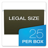 Standard Green Hanging Folders, Legal Size, Straight Tab, Standard Green, 25-box