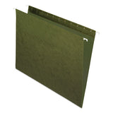 Standard Green Hanging Folders, Legal Size, Straight Tab, Standard Green, 25-box