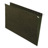 Standard Green Hanging Folders, Legal Size, Straight Tab, Standard Green, 25-box