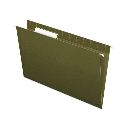 Standard Green Hanging Folders, Legal Size, 1-3-cut Tab, Standard Green, 25-box