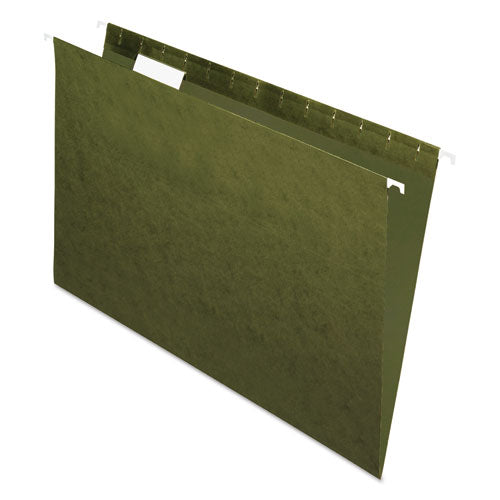 Standard Green Hanging Folders, Legal Size, 1-5-cut Tab, Standard Green, 25-box