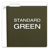 Standard Green Hanging Folders, Legal Size, 1-5-cut Tab, Standard Green, 25-box