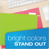 Glow Hanging File Folders, Letter Size, 1-5-cut Tab, Assorted, 25-box