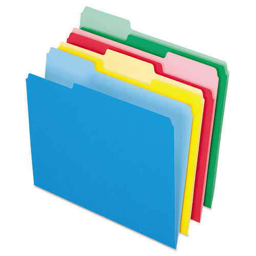 Colored File Folders, 1-3-cut Tabs, Letter Size, Assorted, 24-pack