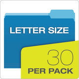 File Folders With Erasable Tabs, 1-3-cut Tabs, Letter Size, Assorted, 30-pack