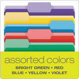File Folders With Erasable Tabs, 1-3-cut Tabs, Letter Size, Assorted, 30-pack