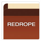 Premium Reinforced Expanding File Pockets, 3.5" Expansion, Legal Size, Red Fiber, 10-box