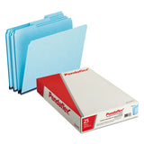 Pressboard Expanding File Folders, 1-3-cut Tabs, Legal Size, Blue, 25-box