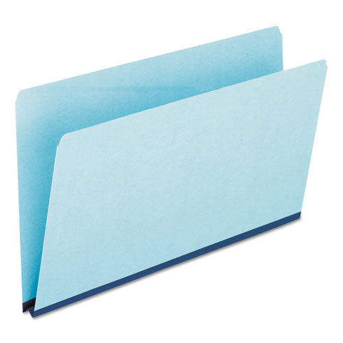 Pressboard Expanding File Folders, Straight Tab, Legal Size, Blue, 25-box