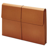 Expanding Wallet, 3.5" Expansion, 1 Section, Tabloid Size, Brown