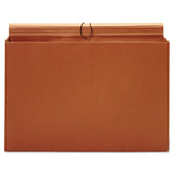 Expanding Wallet, 3.5" Expansion, 1 Section, Tabloid Size, Brown
