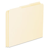 Blank Top Tab File Guides, 1-3-cut Top Tab, Blank, 8.5 X 11, Manila, 100-box