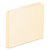 Blank Top Tab File Guides, 1-3-cut Top Tab, Blank, 8.5 X 11, Manila, 100-box