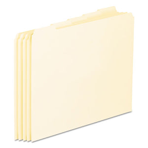 Blank Top Tab File Guides, 1-5-cut Top Tab, Blank, 8.5 X 11, Manila, 100-box