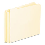Blank Top Tab File Guides, 1-5-cut Top Tab, Blank, 8.5 X 11, Manila, 100-box