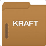 Kraft Folders With Two Fasteners, 1-3-cut Tabs, Letter Size, Kraft, 50-box