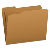 Kraft Folders With Two Fasteners, 1-3-cut Tabs, Letter Size, Kraft, 50-box