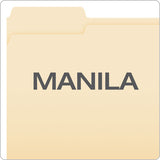 Manila Folders With One Fastener, 1-3-cut Tabs, Letter Size, 50-box