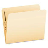 Manila Folders With One Fastener, Straight Tab, Letter Size, 50-box