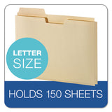 File Folder Pocket, 0.75" Expansion, Letter Size, Manila, 10-pack