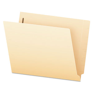 Manila End Tab Expansion Folders With Two Fasteners, 14-pt., 2-ply Straight Tabs, Letter Size, 50-box