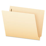 Manila End Tab Expansion Folders With Two Fasteners, 14-pt., 2-ply Straight Tabs, Letter Size, 50-box