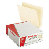 Manila End Tab Folders, 9.5" Front, 2-ply Straight Tabs, Letter Size, 100-box