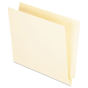 Manila End Tab Folders, 9.5" Front, 1-ply Straight Tabs, Letter Size, 100-box